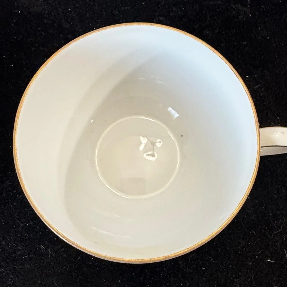 Vintage Royal Crown,  2 oz. Tea Cups and Saucers + Desert plate (3 piece set)